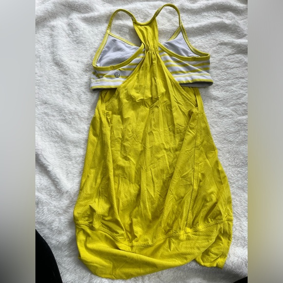 Lululemon yellow tank and bralette - Picture 3 of 3